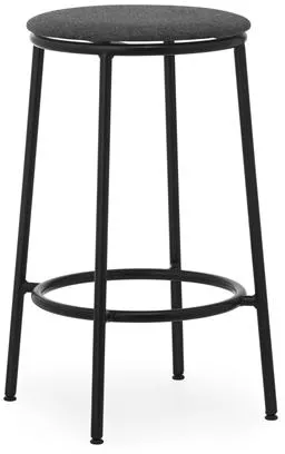 Normann Copenhagen Circa Barstol H65 Klädd Svart/MLF16 Svart