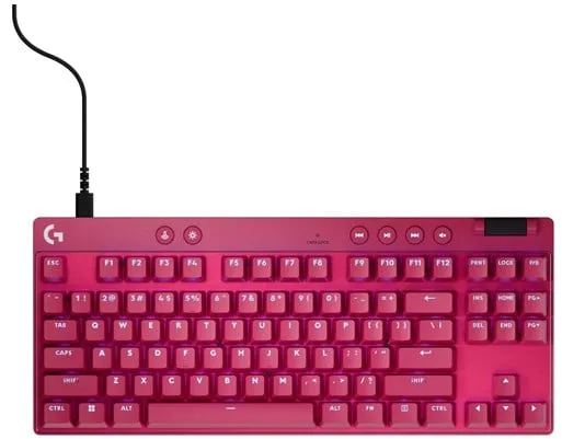 Logitech G PRO X TKL LIGHTSPEED - Logitech Magnetisk Analog - Linjär - Speltangentbord - Utan Numpad - Nordisk - Röd