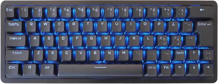 Mountain Everest 60 - 60% - Linjär 45 Speed - Gamingtangentbord - Nordisk - Svart