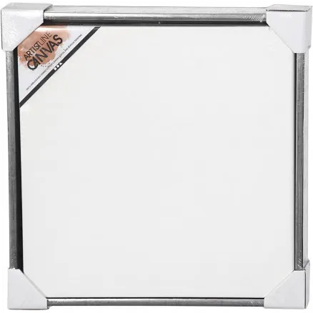 ArtistLine Canvas med ram, Yttermått 54x54 cm, Djup 3 cm, Vit, Anti