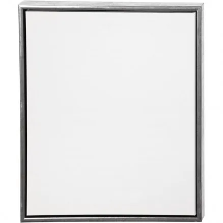 ArtistLine duk med ram Vit/Antiksilver 50x60cm/54x64x3cm